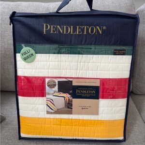 Pendleton Glacier Park Full/Queen Quilt Shams Set BRAND NEW